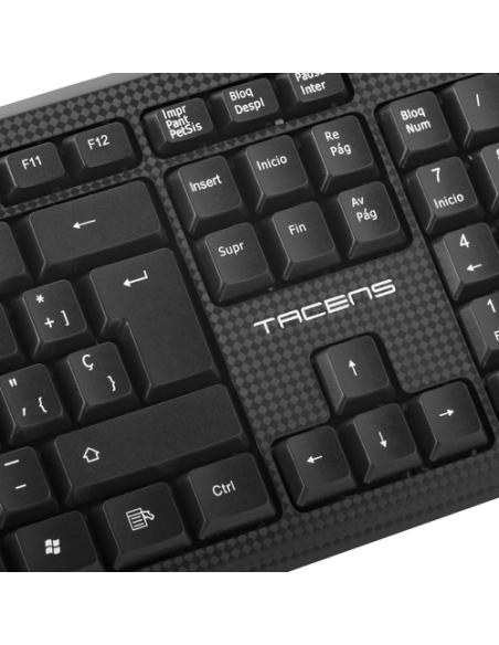 Tacens Anima AK0 - Teclado profesional (membrana, pulsación optimizada, diseño ecológico, USB 2.0, Mac/Linux/Windows
