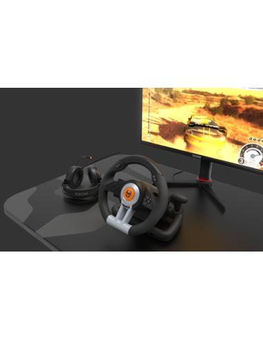 Krom K-Wheel Negro USB Volante + Pedales Analógico/Digital PlayStation 4, Playstation, Playstation 3, Xbox One