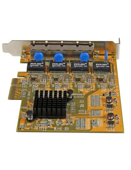 StarTech.com Tarjeta de Red PCI Express Ethernet Gigabit con 4 Puertos RJ45