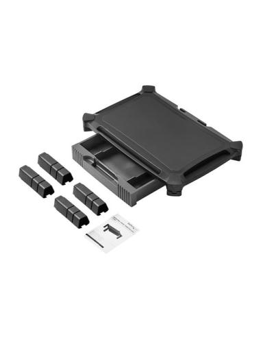 StarTech.com Base con Cajón para Monitor - de Altura Ajustable con Columnas Apilables - con Soporte para Pantallas hasta 32 Pulg