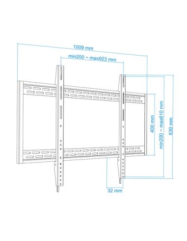 TooQ Soporte de pared (monitor / plasma / LCD / LED) 60” - 100”