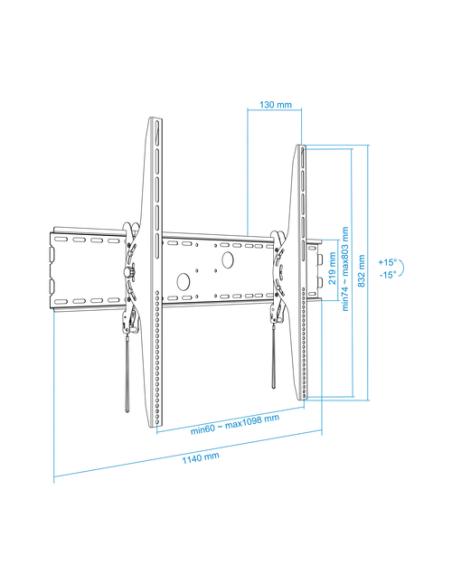 TooQ Soporte de pared (monitor / plasma / LCD / LED) 60”-100”