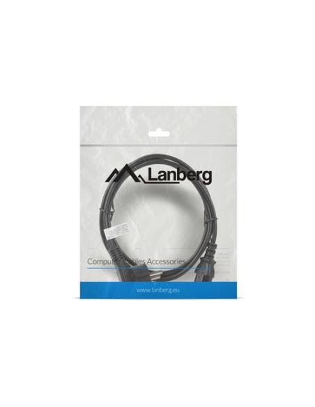 Lanberg CA-C13C-10CC-0018-BK cable de transmisión Negro 1,8 m C13 acoplador CEE7/7