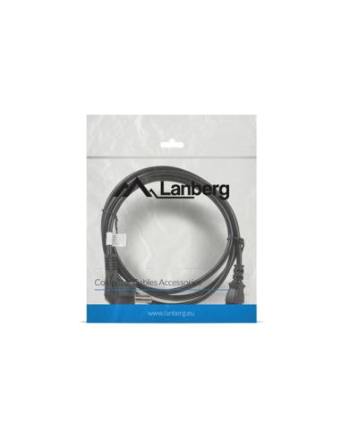 Lanberg CA-C13C-11CC-0018-BK cable de transmisión Negro 1,8 m C13 acoplador CEE7/7
