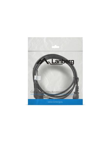 Lanberg CA-C13C-11CC-0018-BK cable de transmisión Negro 1,8 m C13 acoplador CEE7/7
