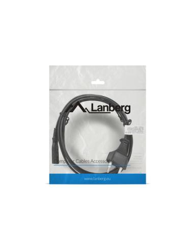 Lanberg CA-C7CA-11CC-0018-BK cable de transmisión Negro 1,8 m C7 acoplador CEE7/16
