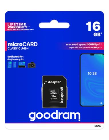 Goodram M1AA 16 GB MicroSDHC UHS-I Clase 10