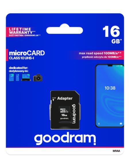 Goodram M1AA 16 GB MicroSDHC UHS-I Clase 10