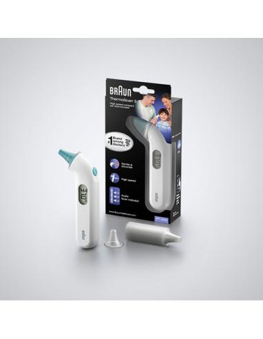 Braun ThermoScan 3 De contacto Blanco Oído