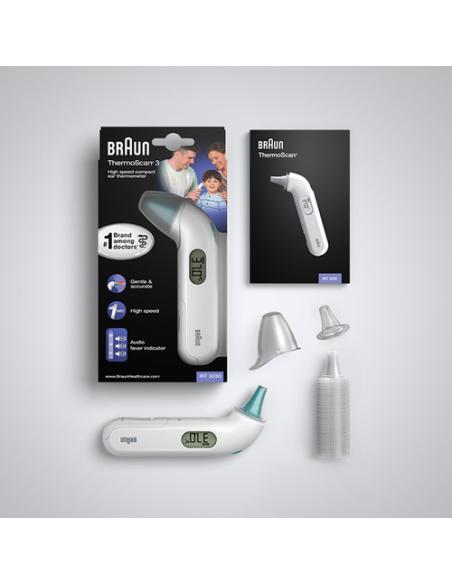 Braun ThermoScan 3 De contacto Blanco Oído