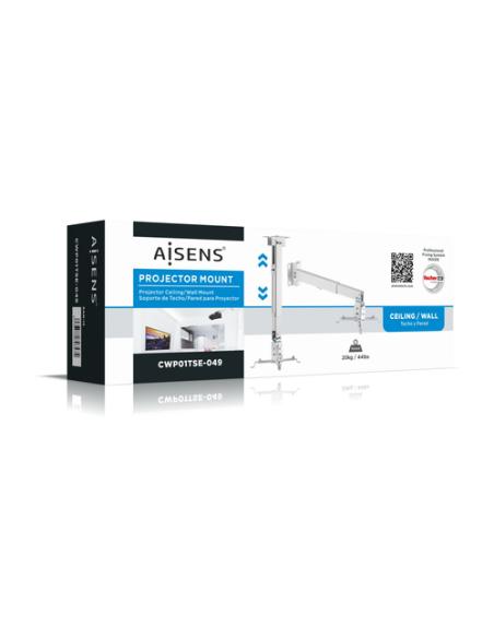 AISENS CWP01TSE-049 montaje para projector Techo/pared Blanco