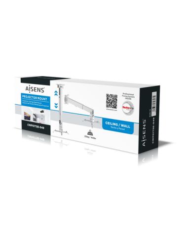 AISENS CWP01TSE-049 montaje para projector Techo/pared Blanco