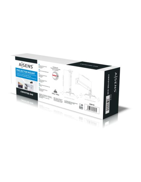 AISENS CWP01TSE-049 montaje para projector Techo/pared Blanco