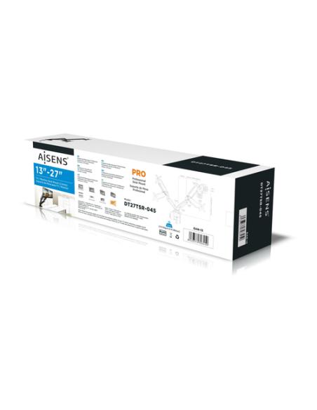 AISENS DT27TSR-045 soporte para monitor 81,3 cm (32") Escritorio Negro
