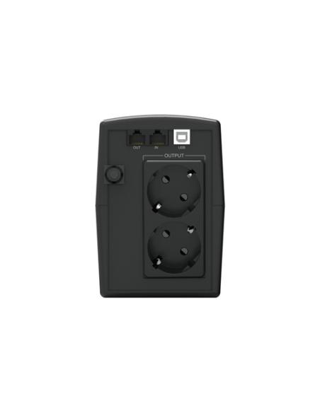Conceptronic ZEUS01ES sistema de alimentación ininterrumpida (UPS) Línea interactiva 0,65 kVA 360 W 2 salidas AC
