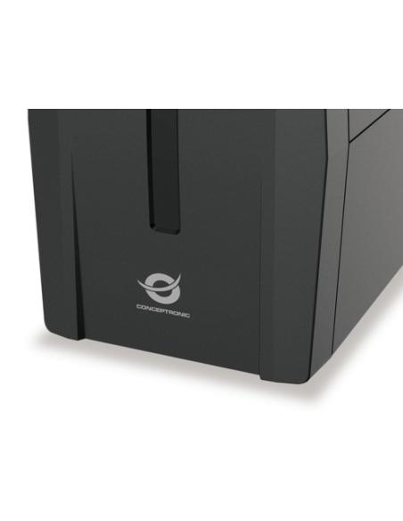 Conceptronic ZEUS01ES sistema de alimentación ininterrumpida (UPS) Línea interactiva 0,65 kVA 360 W 2 salidas AC