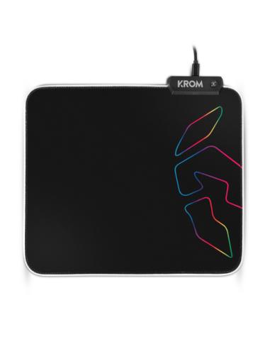 Krom Knout RGB Alfombrilla de ratón para juegos Negro