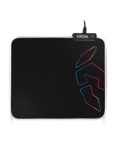Krom Knout RGB Alfombrilla de ratón para juegos Negro