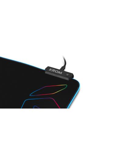 Krom Knout RGB Alfombrilla de ratón para juegos Negro