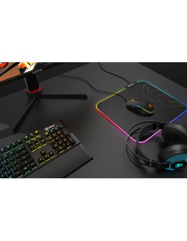 Krom Knout RGB Alfombrilla de ratón para juegos Negro