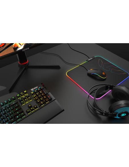 Krom Knout RGB Alfombrilla de ratón para juegos Negro
