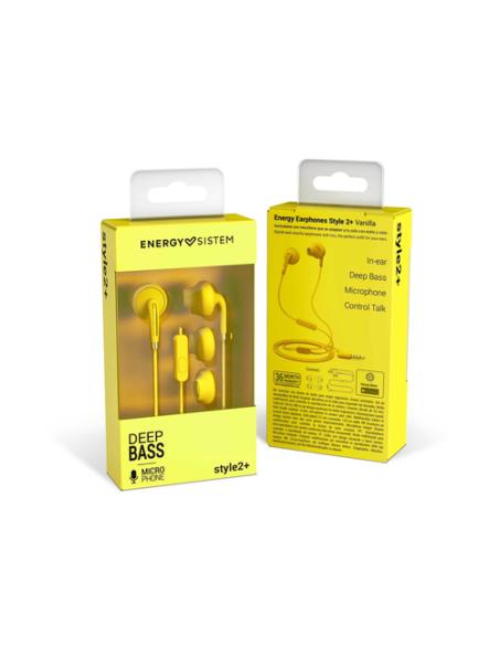 Energy Sistem Style 2+ Auriculares Alámbrico Dentro de oído Llamadas/Música Amarillo