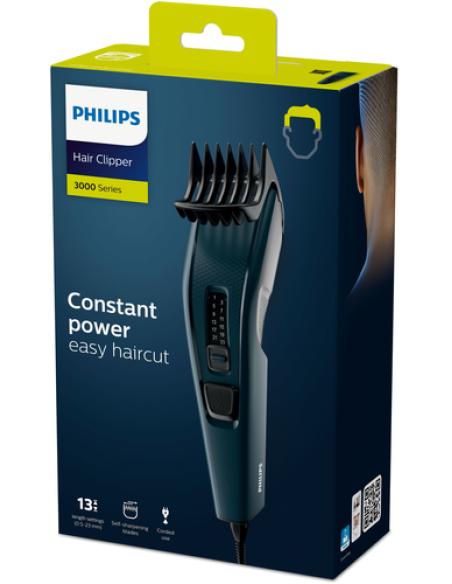 Philips HAIRCLIPPER Series 3000 Cortapelos con cuchillas de acero inoxidable