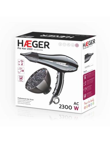 Haeger Pro Hair secador 2300 W Negro