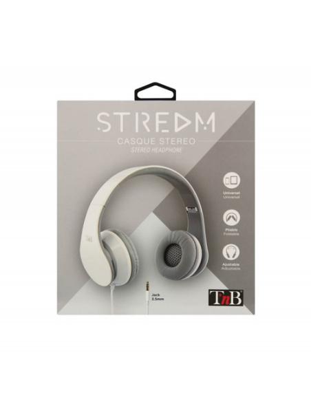 T'nB Stream Auriculares Alámbrico Diadema Música Blanco