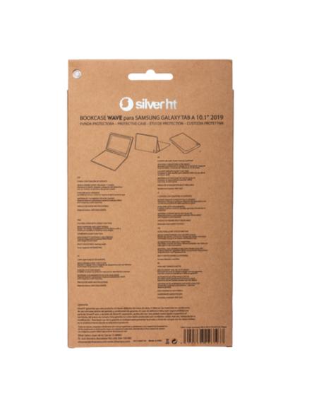 SilverHT Funda BookCase Wave para Samsung TAB A 2019 10'1 pulgadas (T510/T515) Azul oscuro