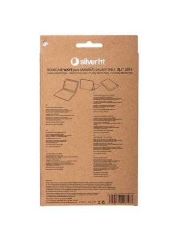 SilverHT Funda BookCase Wave para Samsung TAB A 2019 10'1 pulgadas (T510/T515) Rojo