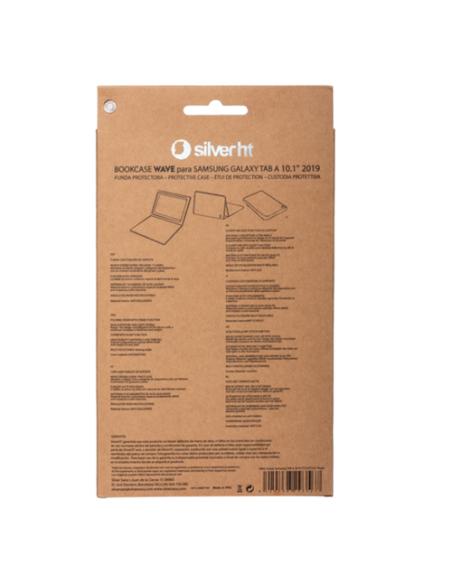 SilverHT Funda BookCase Wave para Samsung TAB A 2019 10'1 pulgadas (T510/T515) Rojo