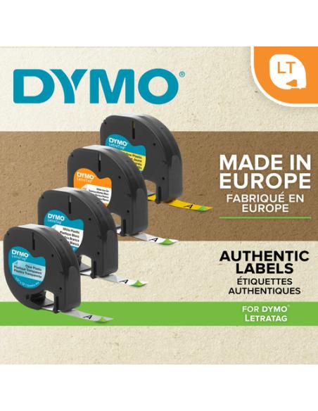 DYMO S0721730 cinta para impresora de etiquetas Negro sobre metálico