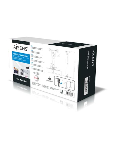 AISENS CP02TSRE-051 montaje para projector Techo Negro