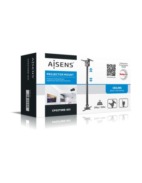AISENS CP02TSRE-051 montaje para projector Techo Negro