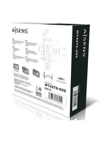 AISENS WT42TS-005 soporte para TV 106,7 cm (42") Negro