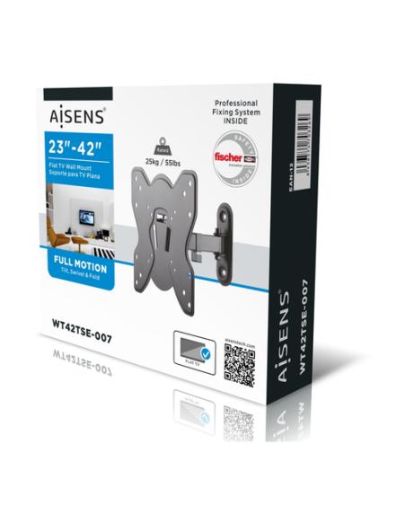 AISENS WT42TSE-007 soporte para TV 106,7 cm (42") Negro