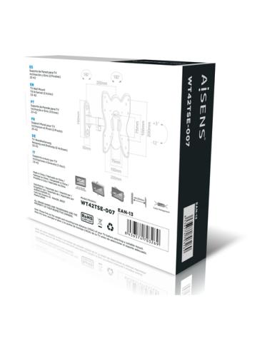 AISENS WT42TSE-007 soporte para TV 106,7 cm (42") Negro