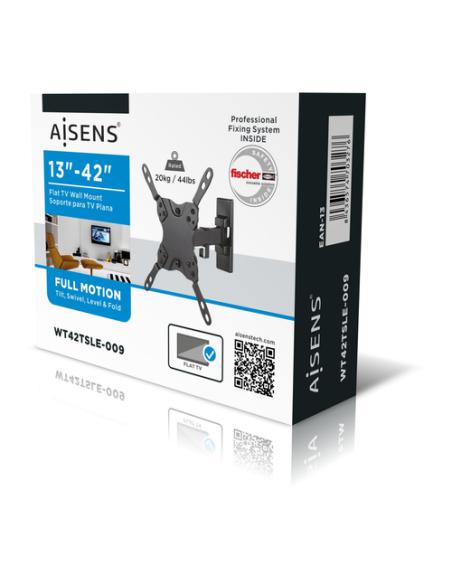 AISENS WT42TSLE-009 soporte para TV 106,7 cm (42") Negro