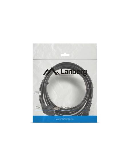 Lanberg CA-C13C-11CC-0030-BK cable de transmisión Negro 3 m C13 acoplador CEE7/7