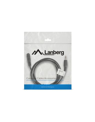 Lanberg CA-MJFJ-10CC-0015-BK cable de audio 1,5 m 3,5mm Negro