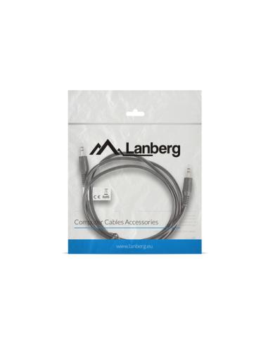 Lanberg CA-MJMJ-10CC-0012-BK cable de audio 1,2 m 3,5mm Negro