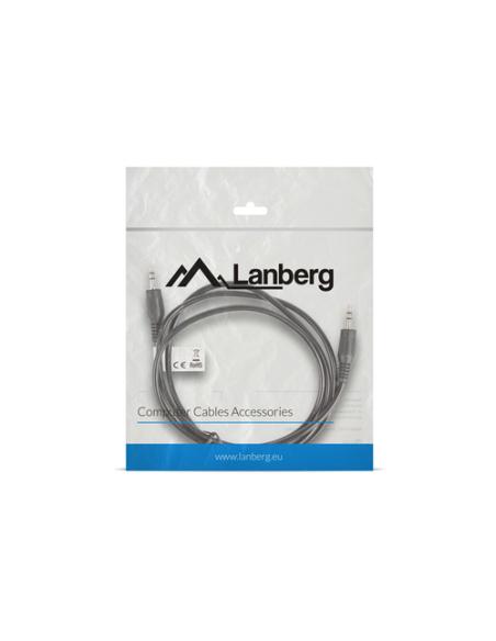 Lanberg CA-MJMJ-10CC-0012-BK cable de audio 1,2 m 3,5mm Negro
