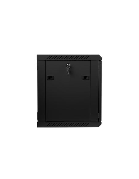 Lanberg WF01-6409-10B armario rack 9U Bastidor de pared Negro