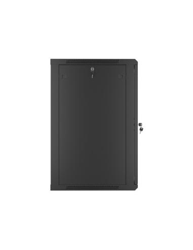 Lanberg WF01-6618-10B armario rack 18U Bastidor de pared Negro