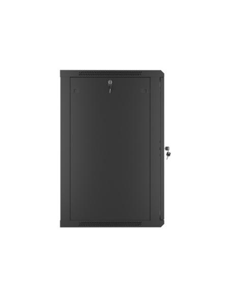 Lanberg WF01-6618-10B armario rack 18U Bastidor de pared Negro