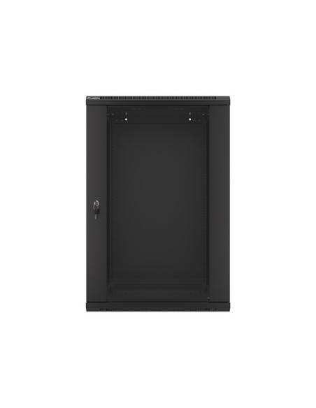Lanberg WF01-6618-10B armario rack 18U Bastidor de pared Negro