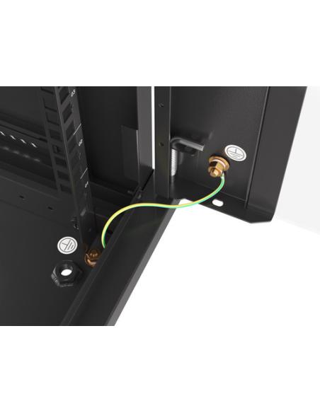 Lanberg WF01-6627-10B armario rack 27U Bastidor de pared Negro