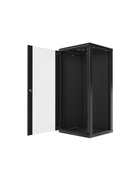 Lanberg WF01-6627-10B armario rack 27U Bastidor de pared Negro