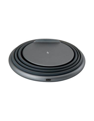 Conceptronic GORGON02G cargador de dispositivo móvil Universal Gris USB Cargador inalámbrico Carga rápida Interior